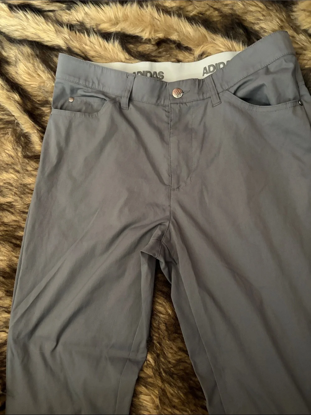 Adidas Climate Men’s Golf Pant’s Gray Stretch Size 32X30